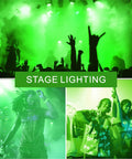 LED A19 Green Light Bulb Dimmable 9W Equivalent To 100W E26 Base Long Lasting 20000 Hours stage lighting at concert