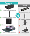 Comparison chart of Durable Aluminum Vacuum Stand For Dyson Gen5 V15 V12 V11 V10 V9 V8 V7 V6 Cordless Vacs features versus others.