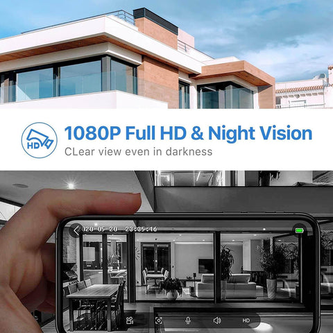 WiFi Video Doorbell Camera With 1080P HD Night Vision And Wide 166 Degree Field Of View in use, displaying clear images on phone.