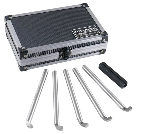 3/8 Inch Shank HSS Internal Threading And Boring Tool Set, 6 Pc Pro Grade Lathe Tools For Metalworking, Built Tough For Steel, Brass, Aluminum, Plastic, And Wood, Includes Left Hand 60 Degree Lathe Tools