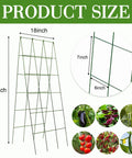 Foldable Metal A-Frame Cucumber Trellis 48 By 18 Inches For Narrow Raised Beds Space-Saving Plant Support For Cucumbers Peas