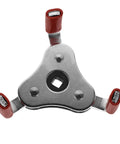 No Sweat Smoke Detector Disassembly Tool With Detachable Head Gripper And Transducer Wrench for sensor swaps, featuring rugged aluminum and ergonomic grips.