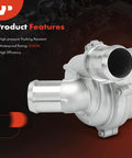 Top Shelf Heavy Duty Engine Electric Water Pump Straight Shot Replacement For Ford Fusion CMAX Mkz 2.0L close-up view showcasing design and features.