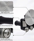 Compact Manual Metal Bending Machine for Sheet Metal with durable rollers and anti-slip handle, detail view
