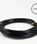 1.0mm wire from Beginner Friendly Anodized Aluminum Bonsai Wire Set With Canvas Bag Five Size Options 1.0Mm 1.5Mm 2.0Mm 2.5Mm 3.0Mm About 147 Feet Total Easy Bend Aluminum Bonsai Training Wire Choose Your Color Black