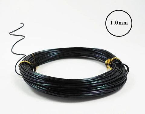 1.0mm wire from Beginner Friendly Anodized Aluminum Bonsai Wire Set With Canvas Bag Five Size Options 1.0Mm 1.5Mm 2.0Mm 2.5Mm 3.0Mm About 147 Feet Total Easy Bend Aluminum Bonsai Training Wire Choose Your Color Black