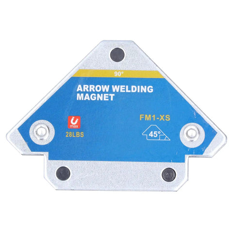 Magnetic Holder Set 4 Piece For Welding And Metal Work, 28 Lb Holding Power, Precise 45 and 90 Degree Angles, Ferrite and Iron Material