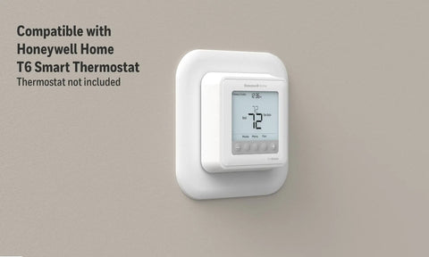 Large Cover Plate And Electrical Box Adaptor For T Series Thermostats installed with compatible smart thermostat