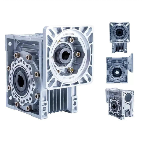 Beefy Worm Gear Reducer With 14mm Input Shaft, Adjustable Reduction From 5 To 1 Up To 100 To 1, Ideal For CNC, Robotics, And Automation, FA 80B14 Compatible, TKM28B 7.5 Series Gearbox, Durable Metal Gear Set For Heavy Duty, metal worm gearbox