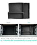 Mazda CX 90 CX 70 Center Console Organizer Tray for 2024 2025 2026 Models shown in use with before and after installation views.