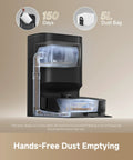 D20 Plus Robot Vacuum And Mop With 13000 Pa Suction Self Emptying 5L Dust Bag DuoBrush For Pet Hair LDS Mapping