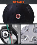 Top Rated AC Compressor Replacement For Honda CRV Two Point Four Liter 2002 Through 2006 Quick Chill Drop In unit with connections and mounting details.