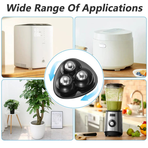 8 Piece Appliance Casters Self Adhesive Caster Wheels Furniture Sliders Universal Rollers displayed with various kitchen appliances.