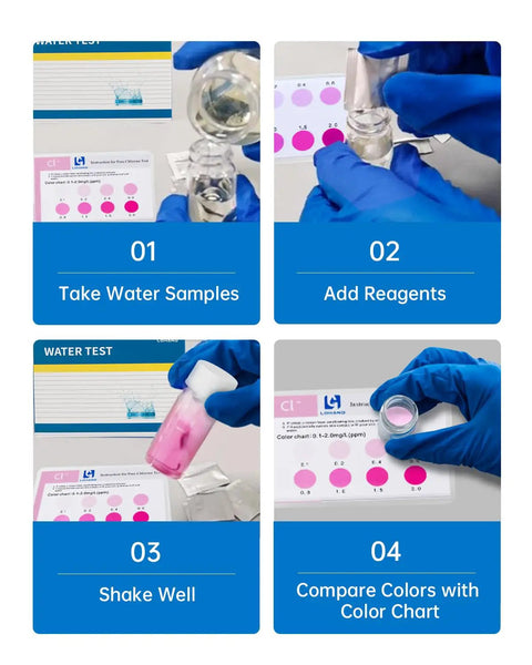 Top Tier Free Chlorine Test Kit Boasting Fifty Rapid Action Tabs And Dead Easy Color Chart For Pool Spa And Well Water Analysis Drops.