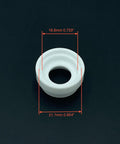 TIG Insulator Cup Gaskets 300HS Replacement Pack For CK 17 18 26 TIG Welding Torch, single gasket with dimensions.