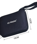 Grab And Go Portable Sewing Kit With Case For Home And Travel, Beginner Friendly Emergency Ready, black case dimensions shown