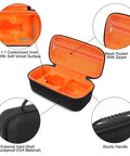 Carrying Case With Custom Insert For Garmin Approach R10 Golf Launch Monitor, Your Go To Travel Organizer Bag, Orange Interior