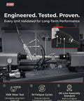 Testing setup for Ford Power Steering Rack And Pinion Assembly Direct OE Replacement for 2008-2012 Ford Escape.