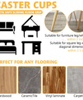 Straight Up Heavy Duty Rubber Floor Savers And Non Slip Furniture Pads to protect hardwood, ceramic tile, and carpet surfaces.