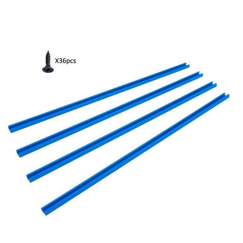 36 Inch Aluminum T Track Set With Wood Screws Double Cut Profile Predrilled Mounting Holes Universal Fit For Woodworking Clamps 4 Pack