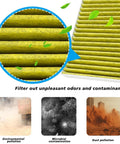 Close-up of cabin filter from All In One Cabin And Engine Air Filter Set Fits 2017 Through 2025 Traverse Blazer Acadia Enclave XT5 XT6 Replacement Filters