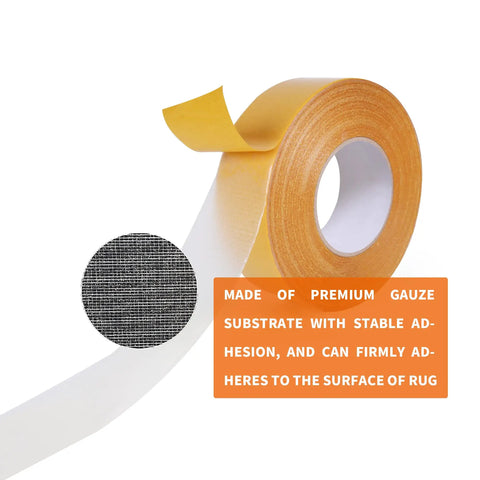 Heavy-Duty Double-Sided Carpet Tape That Stays Put 2 Inch Wide 40 Yard Rug Tape For Wood Tile Vinyl Floors Residue-Free