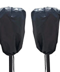 Black Tiki Torch Cover Set Of Two For Outdoor Use Weatherproof Protective Covers With Locking Drawstring Bottom