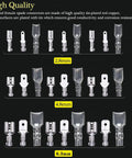 360 Piece Quick Splice Wire Spade Connector Kit 2.8mm 4.8mm 6.3mm Male and Female Crimp Terminals With Insulating Sleeves