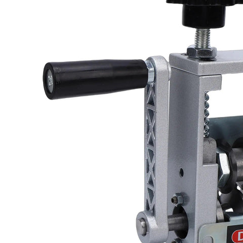 Close-up of Rcniso 6 Hole Wire Stripping Machine Attachment For Electric Drill handle showing sturdy grip and adjustable settings.