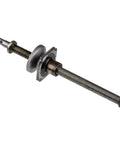 Beefy Replacement Direct Weld Square Jack Lifting Nut For 28512 Trailer Jacks Threaded Steel design with grease pocket on a lifting screw.