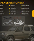 Beefed Up 3.3L Engine Timing Belt With Water Pump Kit For 1996 2004 Nissan Pathfinder Frontier displayed with components and car