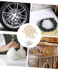 120 Pcs Wool Felt Polishing Wheel Set With Shank For Rotary Tools Buffing Wheels Kit For Metal Jewelry Watches And Industrial Grinding Accessories Pro Grade For Precision Finishing.