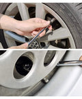GODESON dual-head tire pressure gauge used on car tire valve; chrome metal gauge, pack of 2.