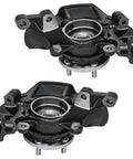2 Front Steering Knuckles And Wheel Hub Bearing Assembly Kit For Hyundai Sonata 2011 2.0L Sport Suspension Replacement Direct Fit Includes Both Front Knuckles And Bearings Durable Steel Construction Perfect OEM Style Upgrade