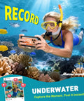 Woman snorkeling underwater using IPX8 Waterproof Phone Pouch For iPhone 17 16 15 14 Pro Max Cruise Ready Dry Bag with coral reef view.