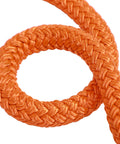Close-up of orange braided rope used in PortaWrap Eye Sling And Whoopie Sling Set Three Quarters Inch By Sixteen Feet