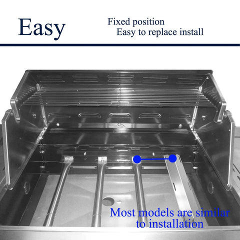 Stainless Steel Grill Tent Shields And Burner Cover Kit For Jenn Air Glen Canyon Nexgrill Costco Kirkland 17.75 X 6.38 Inches grill installation