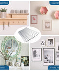 12 Pack French Cleat Wall Mount Brackets With Z Bar Supports And Silicone Dots Heavy Duty Killer Grip Picture Hanger Kit For Headboard Mirror Whiteboard No Sweat Setup 12 Inch displayed with decor items.