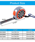 Rugged Steel Tape Measure With Handy Pocket Clip For Home Projects And Pro Craftwork shown with sizing chart
