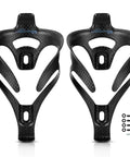 Upgrade Your Rig With This Ultralight Carbon Fiber Bike Water Bottle Cage Holder, two-pack, designed for smooth cycling.