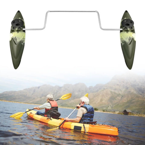Outrigger Kayak Stabilizers With Side Arm Rods For Fishing Boats And Canoes, Adjustable 78cm Center Tube And 92cm Arm Lengths, Easy Install