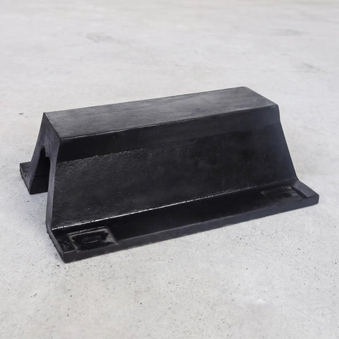 Arch Rubber Dock Protection Bolt Down Unit for Marinas and Piers heavy duty dock shield, weatherproof marine guard, side view