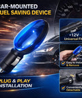 Universal Fuel Saver Device 2 Pack For All Cars 2026 New Gas Saver with smart electric system, 12V socket view.