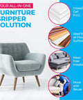 Round Anti Slip Furniture Pads Set Of Four Heavy Duty Non Skid Couch Grippers For Hardwood Floors And Carpets American Made Slam Dunk Furniture Shields in home setting with stylish chair.