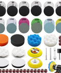 All In One 160 Pieces 3 Inch Sanding Discs Polishing Kit Wet Dry Grit 60 To 10000 with pads, drill attachment, and buffing tools