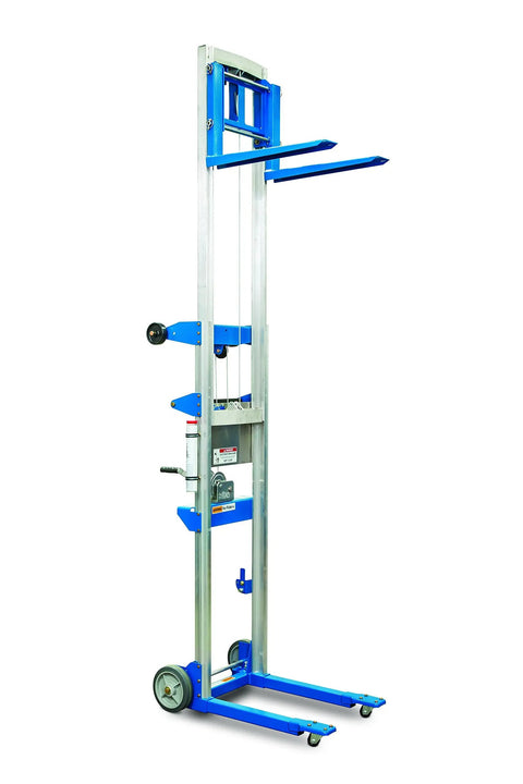 Beefy Aluminum Manual Lift With Telescoping Frame 400 Lb Capacity 10 Ft Lift Height, multi-use hand truck forklift dolly