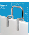 Bathtub Grab Bar For Seniors And Disabled, No Sweat Safe Grip Rail For Getting In And Out Of Tub, Easy Install On Most Tubs, Chrome Finish