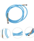 Heavy Duty PTFE Steam Hose For Steam Irons, Lightweight, Flexible And Built To Last, Reliable Steam Supply Line in blue close-up