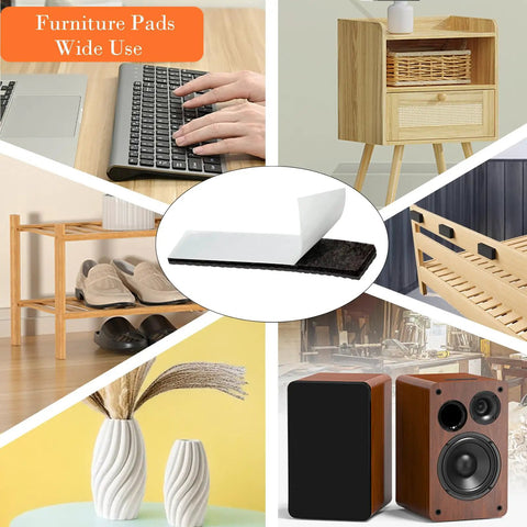 Non Slip Furniture Pads 30 Pack Brown Self Adhesive Rubber Floor Protectors For Hardwood Floors Keep Furniture From Sliding And Scratching Sofas Tables And Chairs In Place on various household items