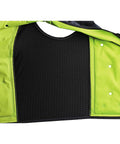 Premium Dry Evaporative Cooling Vest With Zipper For Adults Unisex showing inside texture, XX Large US Fit